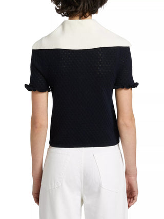 Bettina Top - Navy Combo