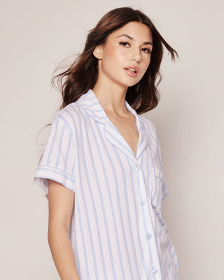 Luxe Pima Stripe Short Set