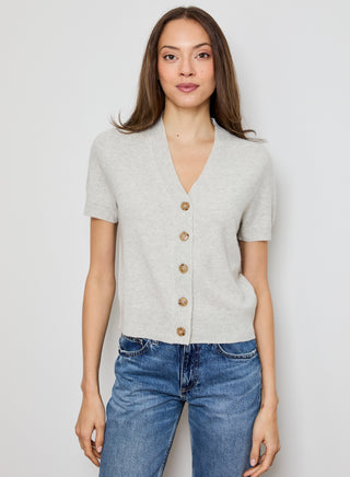 Vneck Cardi Short Sleeve