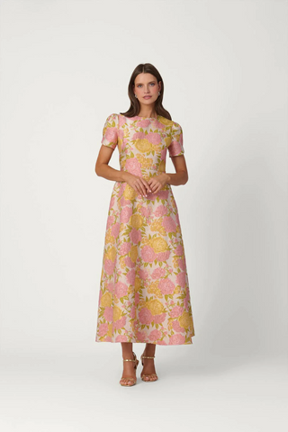 Vivianne Dress Amber Blush