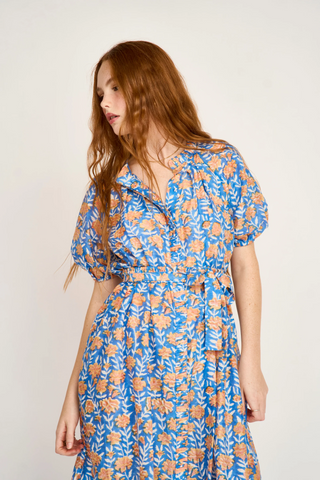 Somerset Dress Tangerine Carnation