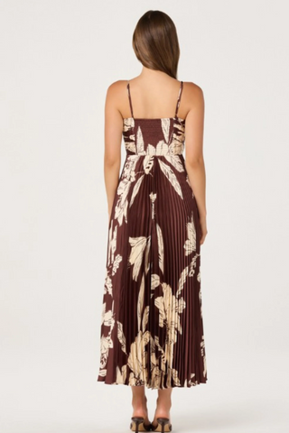 Clea Dress - Brown Floral