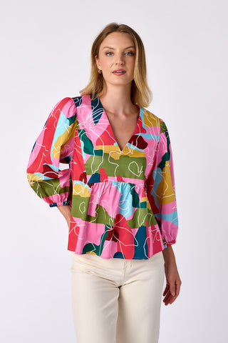 Eleanor Top Floral Whimsy