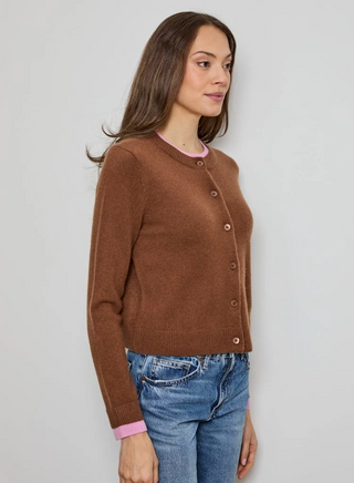 Long Sleeve  Cardi Contrast