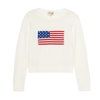 Autumn Ivory Sweater American Flag