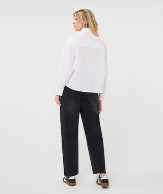 Blouse Oversized Pocket Poplin