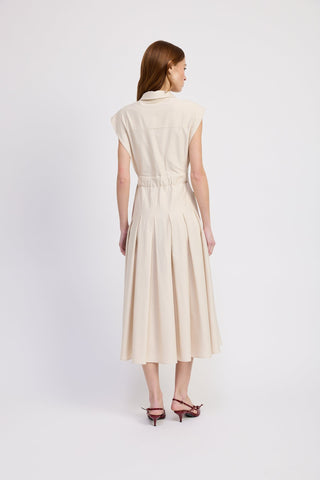 Quince Midi Shirt Dress - Ecru