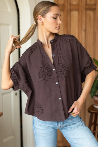 Mandarin Collar Top
