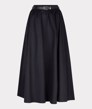 Skirt Long Poplin Pockets