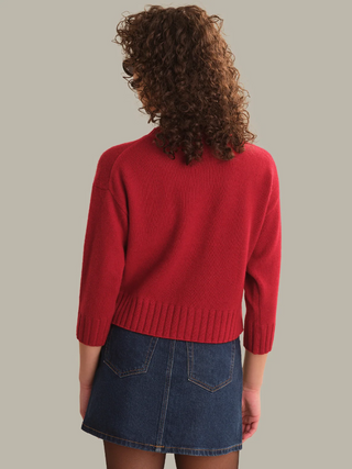 Ellis 3/4 Sleeve Cashmere Pullover