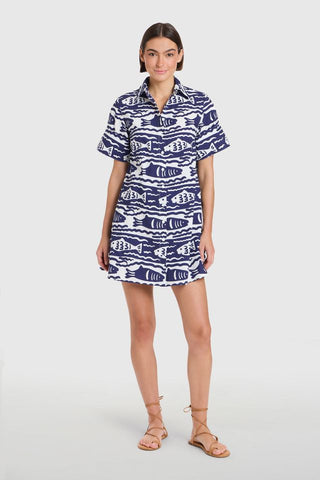 Dock Dress Fish Print