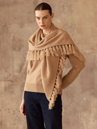 Scarf Cashmere Sweater