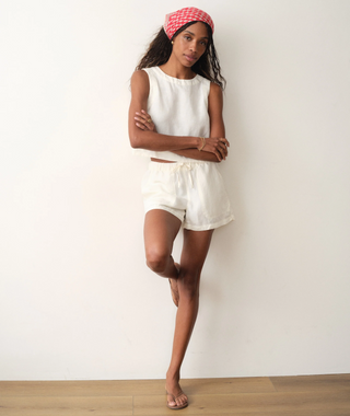 Linen Drawstring Short
