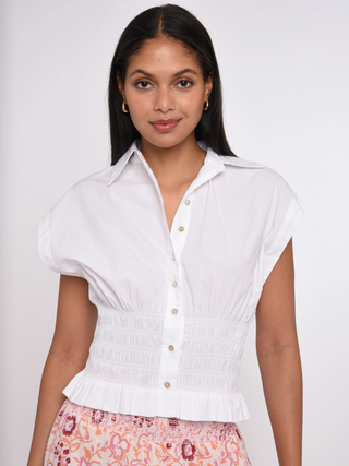 Rolo Sleeveless Top Bright White
