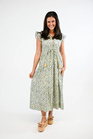 Shiloh Dress - Sunlit Trellis