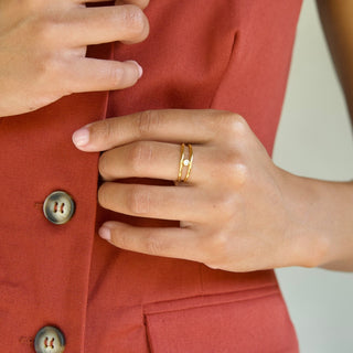 Hollis Double Layer Solitaire Ring
