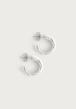 Farrier Silver  Huggie Hoop Earrings