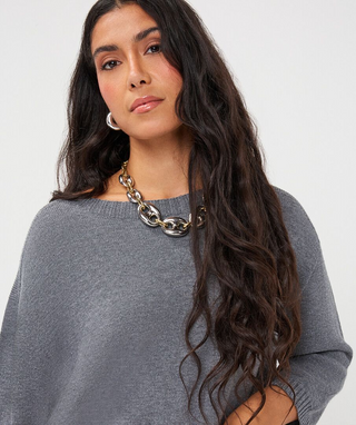 Sweater S/Slve Shoulders Details