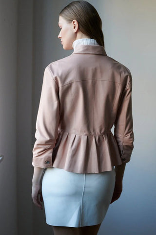 Brie Burnished Leather Jacket