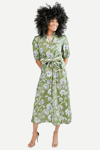 Leila Dress - Ivory Vine