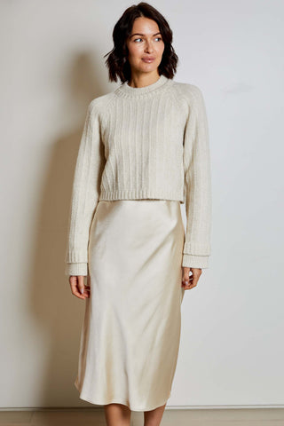 Roz Sweater Dress Combo Dove Marl