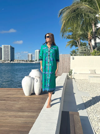 Rhea Midi Menagerie Green