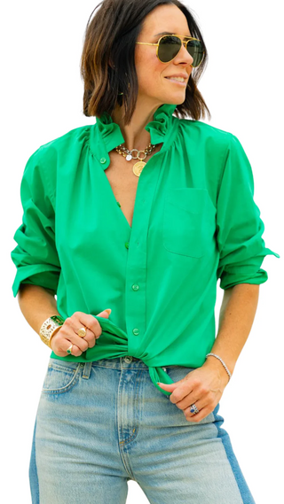 kelly green dress shirt Quarantina Kelly Green – Monkee's of Highlands