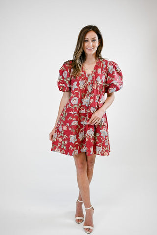 Camille Dress - Scarlet Meadow