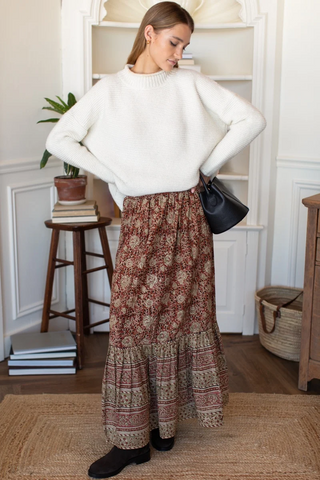Shirred Skirt