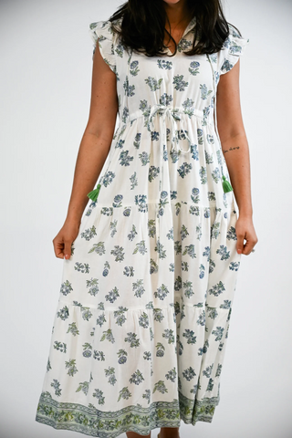 Shiloh Dress - Sepia Vine