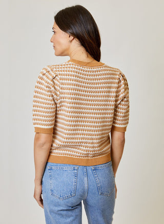 SS Stitch Detail SWT Truffle Combo