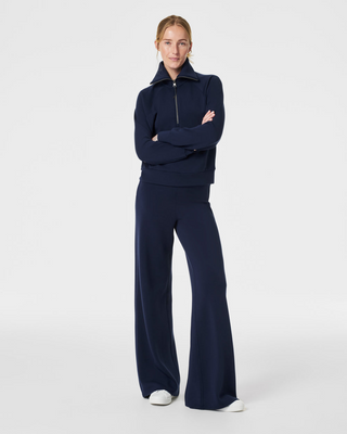 Airessentials Wide Leg Pant Navy Regular