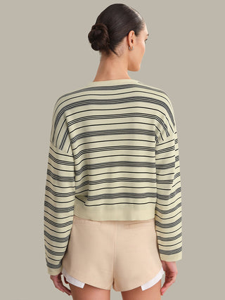 Cara Stripe Drop Shoulder Henley
