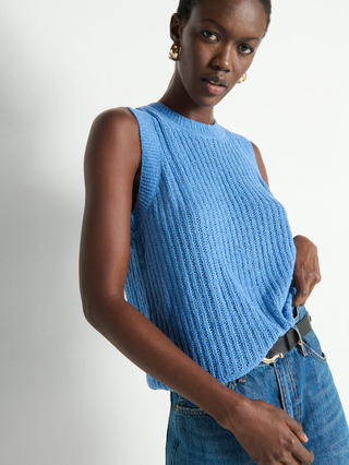 Elliana Pullover Vest Laguna