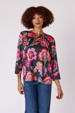 Edie Top Cosmic Floral