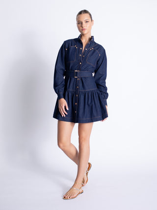 Saraswati Denim Mini Dress