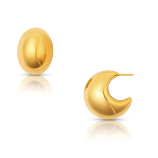 Kane Dome Earring - Gold