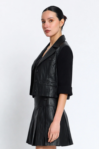 Quinn Cropped Vegan X Sweater JKT