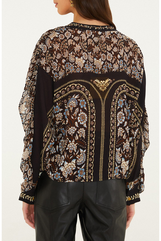 Daniela Black Long Sleeve Top - M