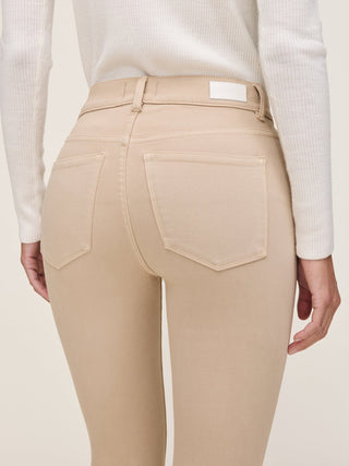 Bridget Boot : High Rise Instasculpt Crop Almond / DL Airbrushed