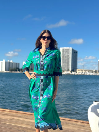 Rhea Midi Menagerie Green