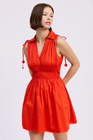 Emerson Mini Dress - Cherry Tomato
