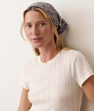 Lexi Pointelle Crew Tee