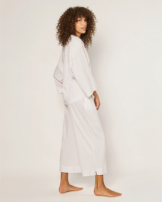 Women'S Pima Olivia In Camel Ticking Stripe