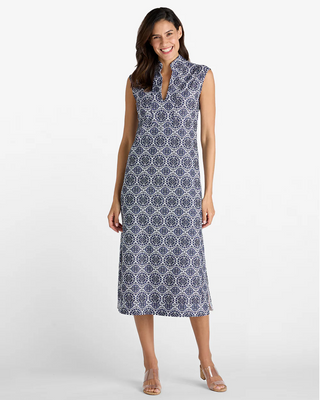 Kristen Maxi Tribal Medalion Navy