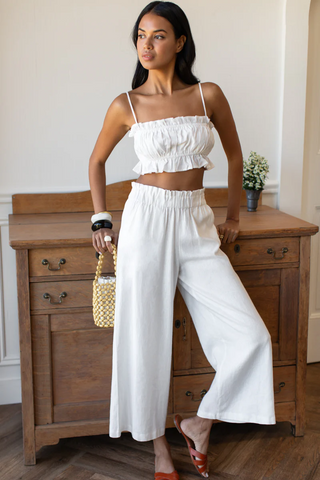 Pull on Pocket Pant Ivory