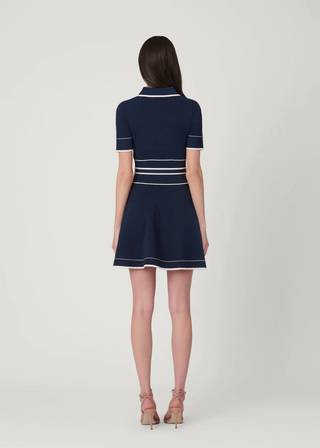 Maren Dress Navy/Ivory
