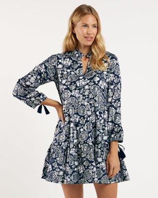 Monaco Dress Boho Sterling Navy