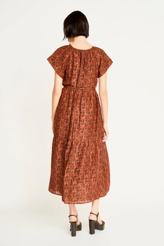 Vienna Dress in Amber Cattail