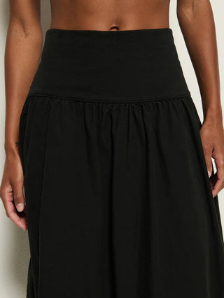 Ava Midi Skirt - Jet Black